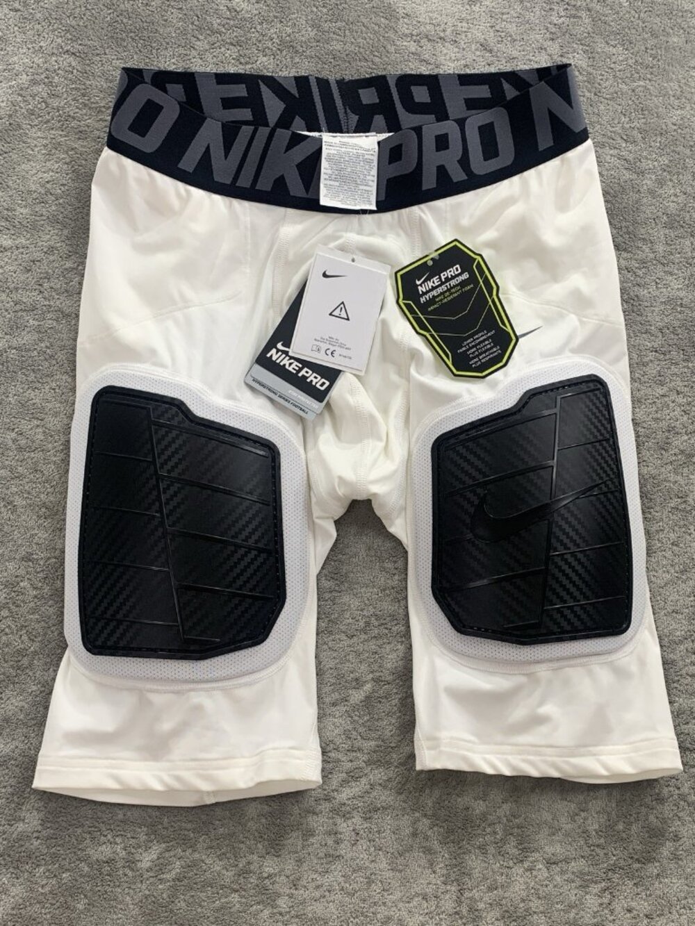 Nike Shorts Mens L Pro Hyperstrong Compression Hard Plate Football 806901-100